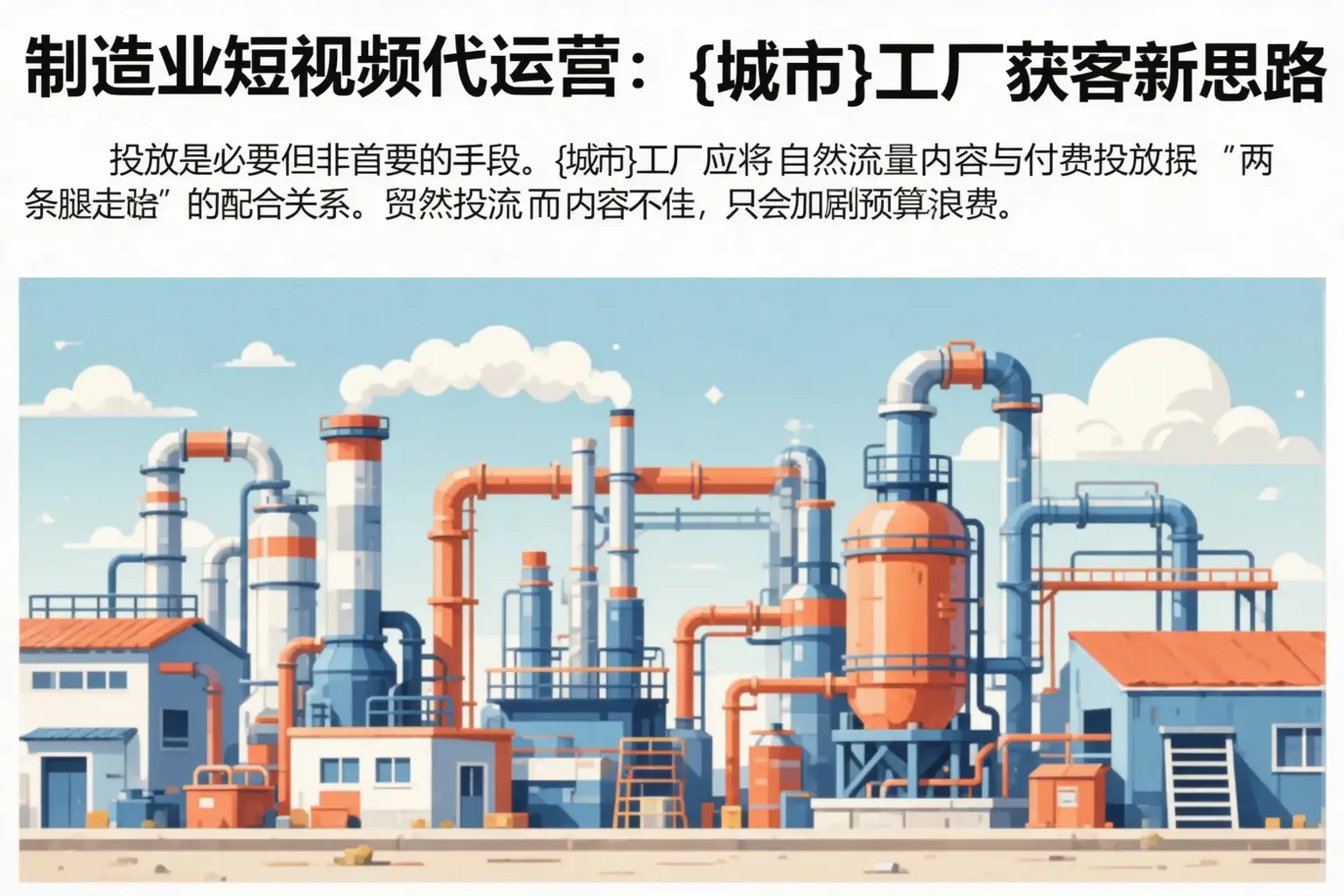 制造业短视频代运营:长武工厂获客新思路